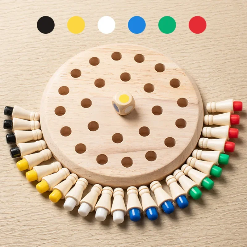Board Game Life - 1PC Wooden Memory Match Stick Chess