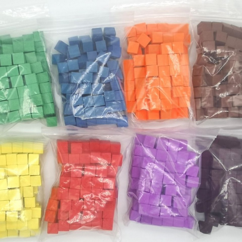 100Pcs/lots 10mm Wood Cubes Co - Board Game Verdant ulasan dan harga