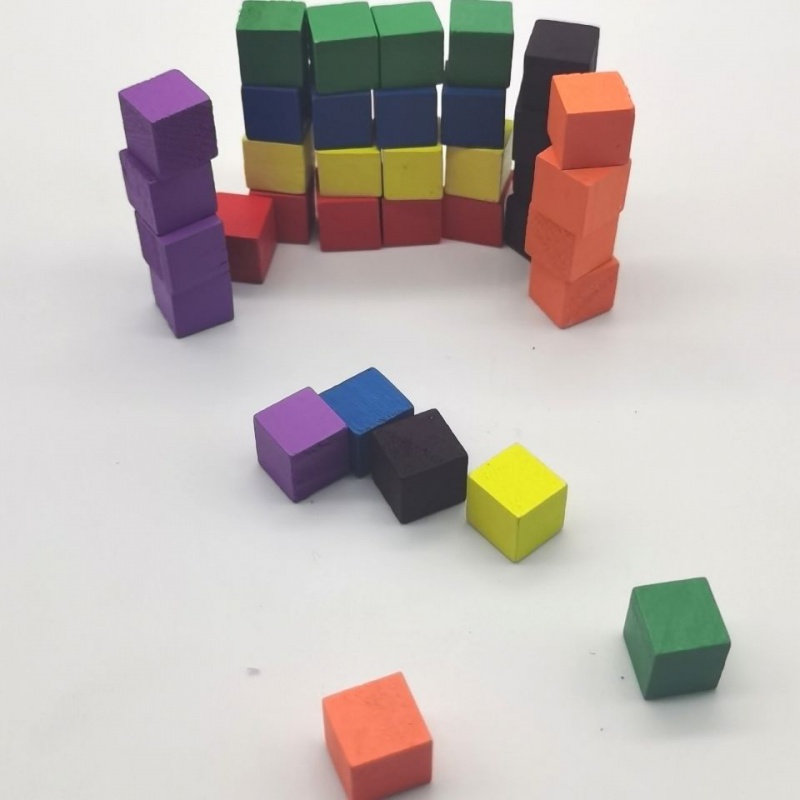 100Pcs/lots 10mm Wood Cubes Co - Board Game Verdant ulasan dan harga