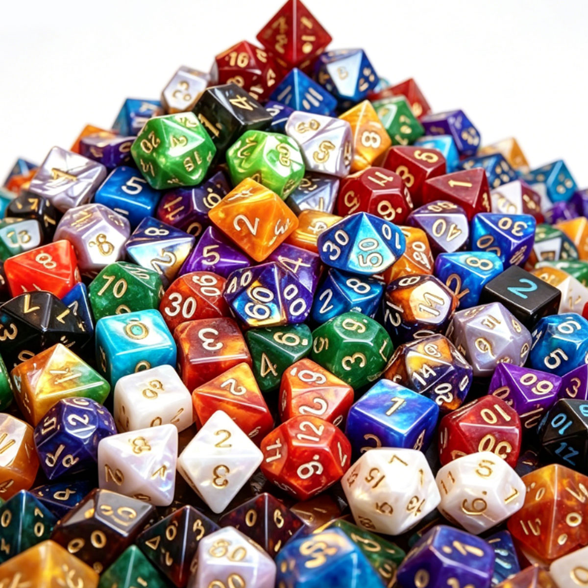 49Pcs Polyhedral Dice Bundle W - Board Game Pandemic ulasan dan harga