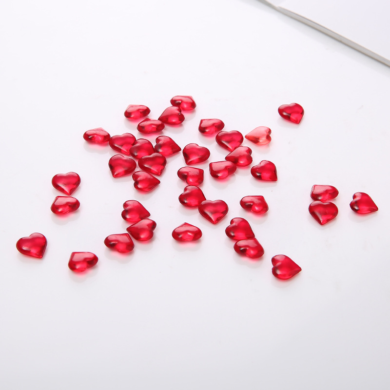 100PCS 10*4mm Heart Shape Acry - Board Game Harvest ulasan dan harga
