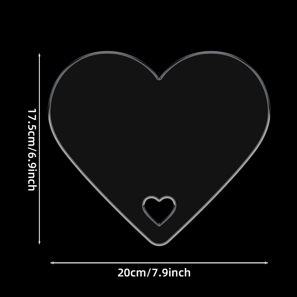 1PC  Acrylic Heart Shaped Rout - Board Game Template ulasan dan harga