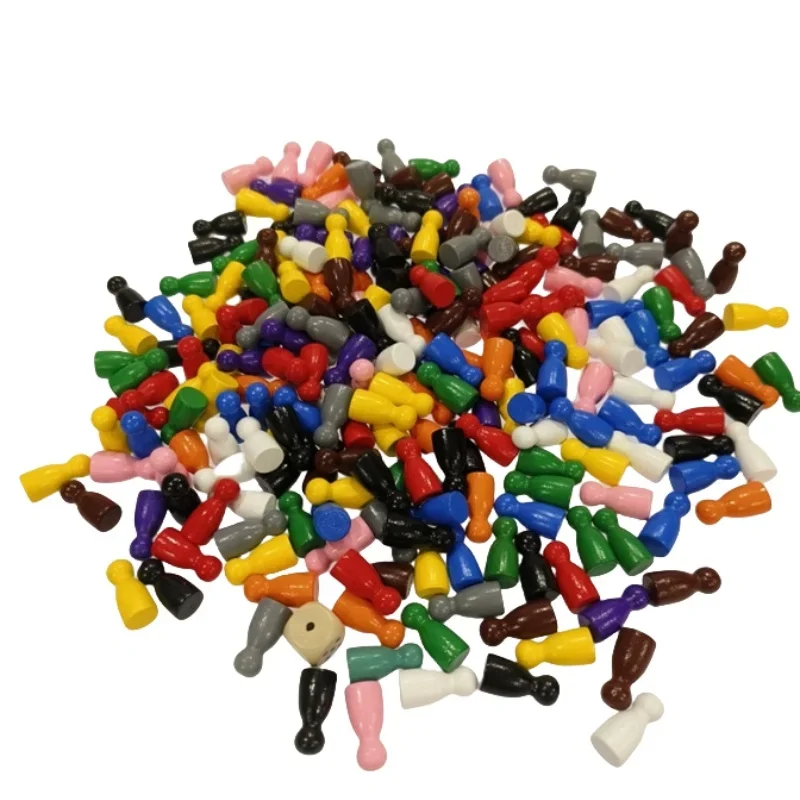 100 Pcs Colorful Wooden Chess  - Board Game Harvest ulasan dan harga