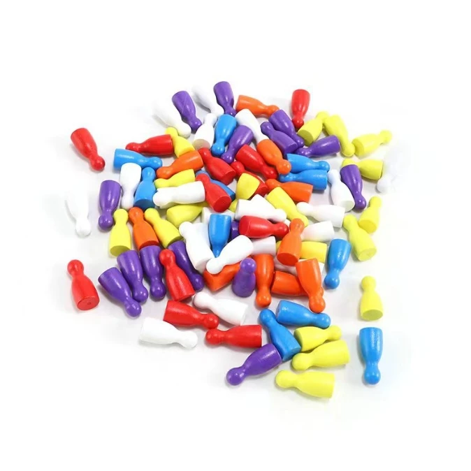 100 Pcs Colorful Wooden Chess  - Board Game Harvest ulasan dan harga