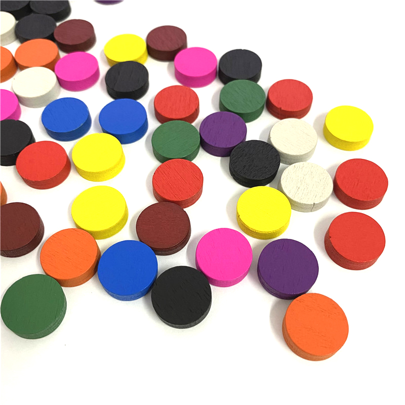 50pieces 15*5MM 11 Colors Wood - Board Game Harvest ulasan dan harga