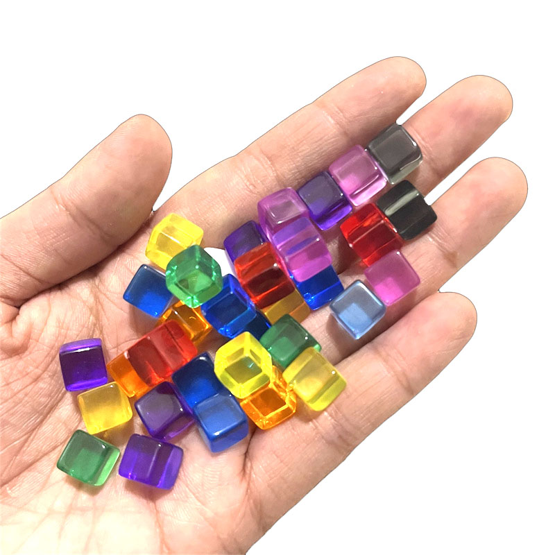 100pcs/set 8mm Clear Cube Dice - Board Game Harvest ulasan dan harga