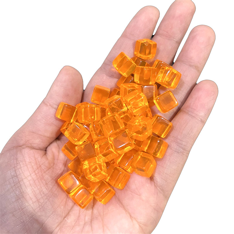 100pcs/set 8mm Clear Cube Dice - Board Game Harvest ulasan dan harga