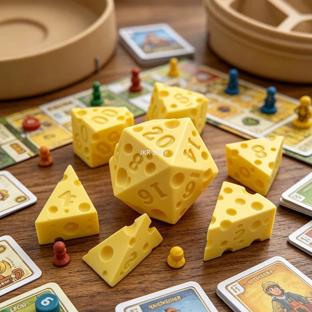 Creative Irregular Cheese Dice - Board Game Review ulasan dan harga