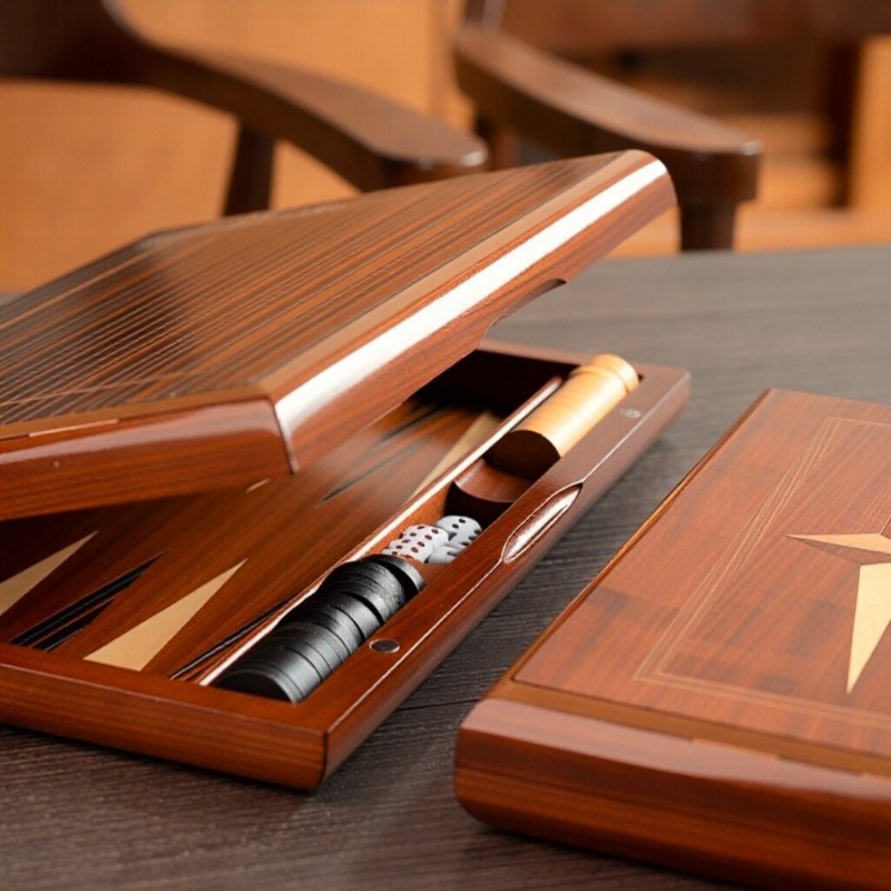 Solid Wood Backgammon 11-19 In - Board Game Harvest ulasan dan harga