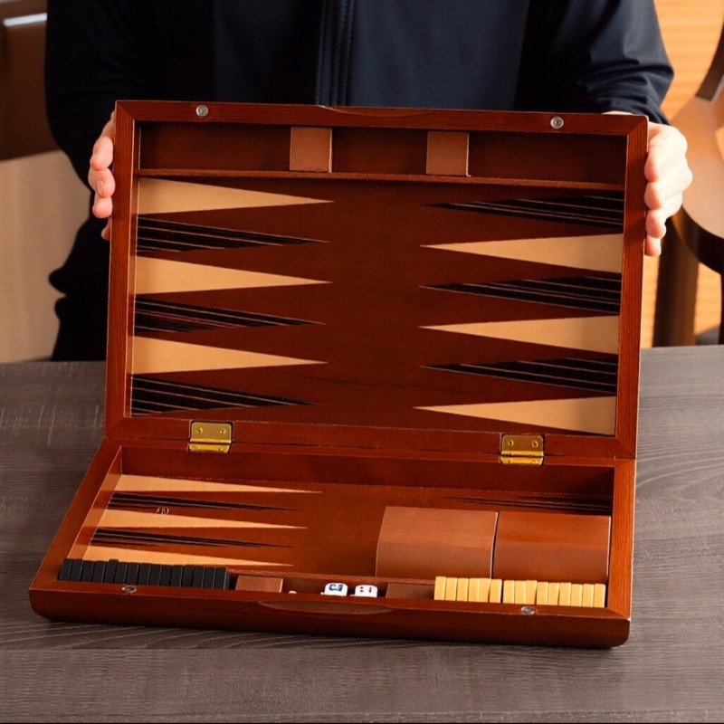 Solid Wood Backgammon 11-19 In - Board Game Harvest ulasan dan harga