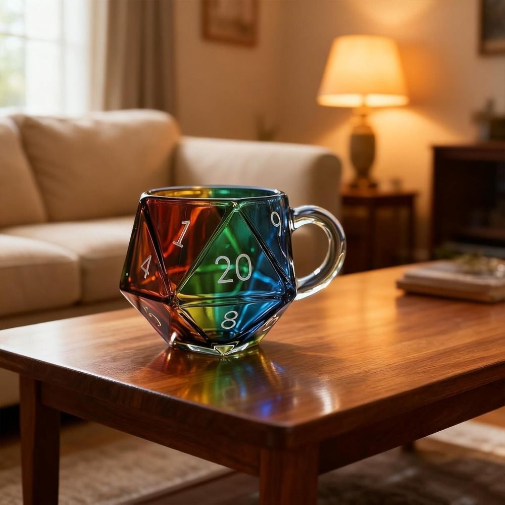 Transparent Glass Rainbow D20  - Board Game Pandemic ulasan dan harga
