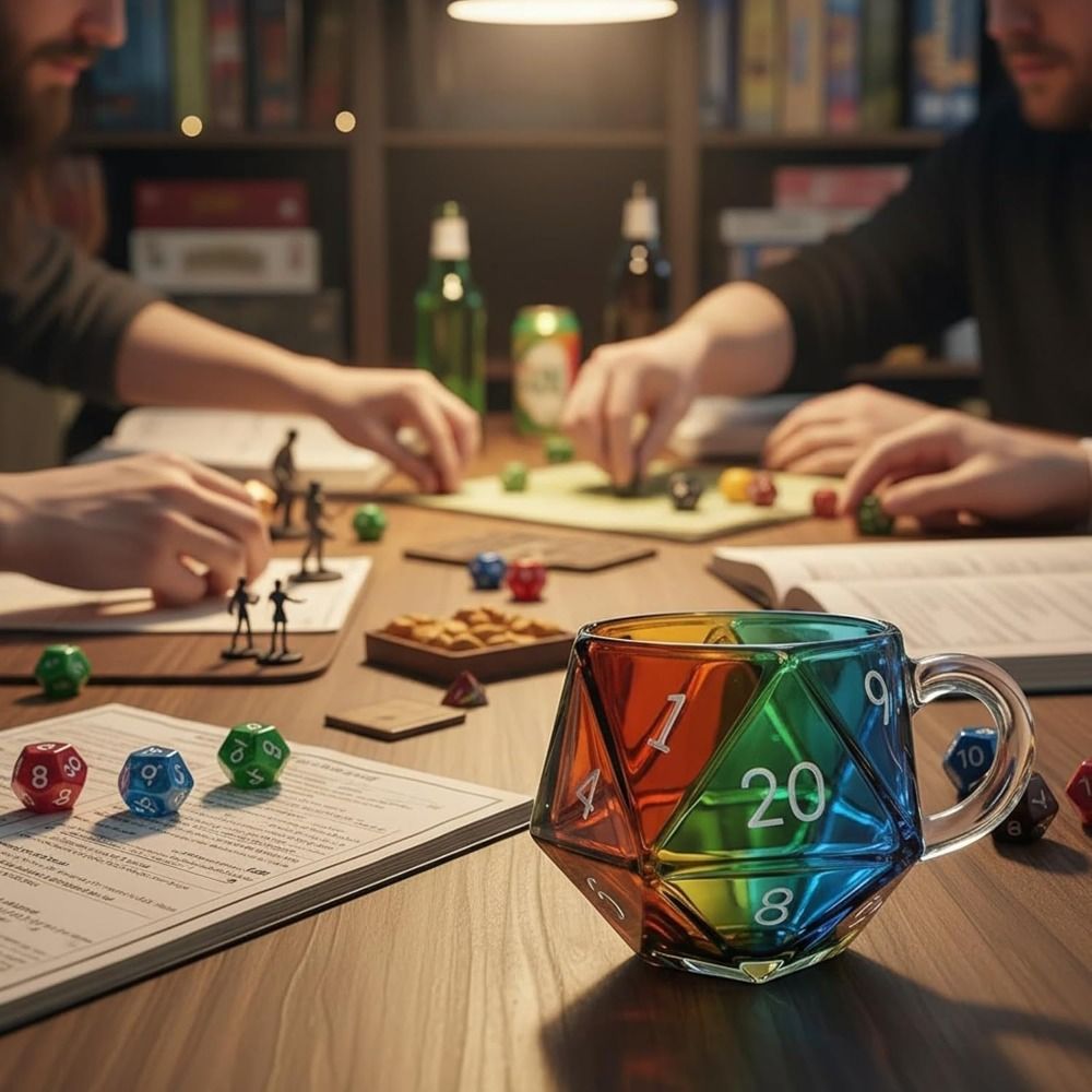 Transparent Glass Rainbow D20  - Board Game Pandemic ulasan dan harga