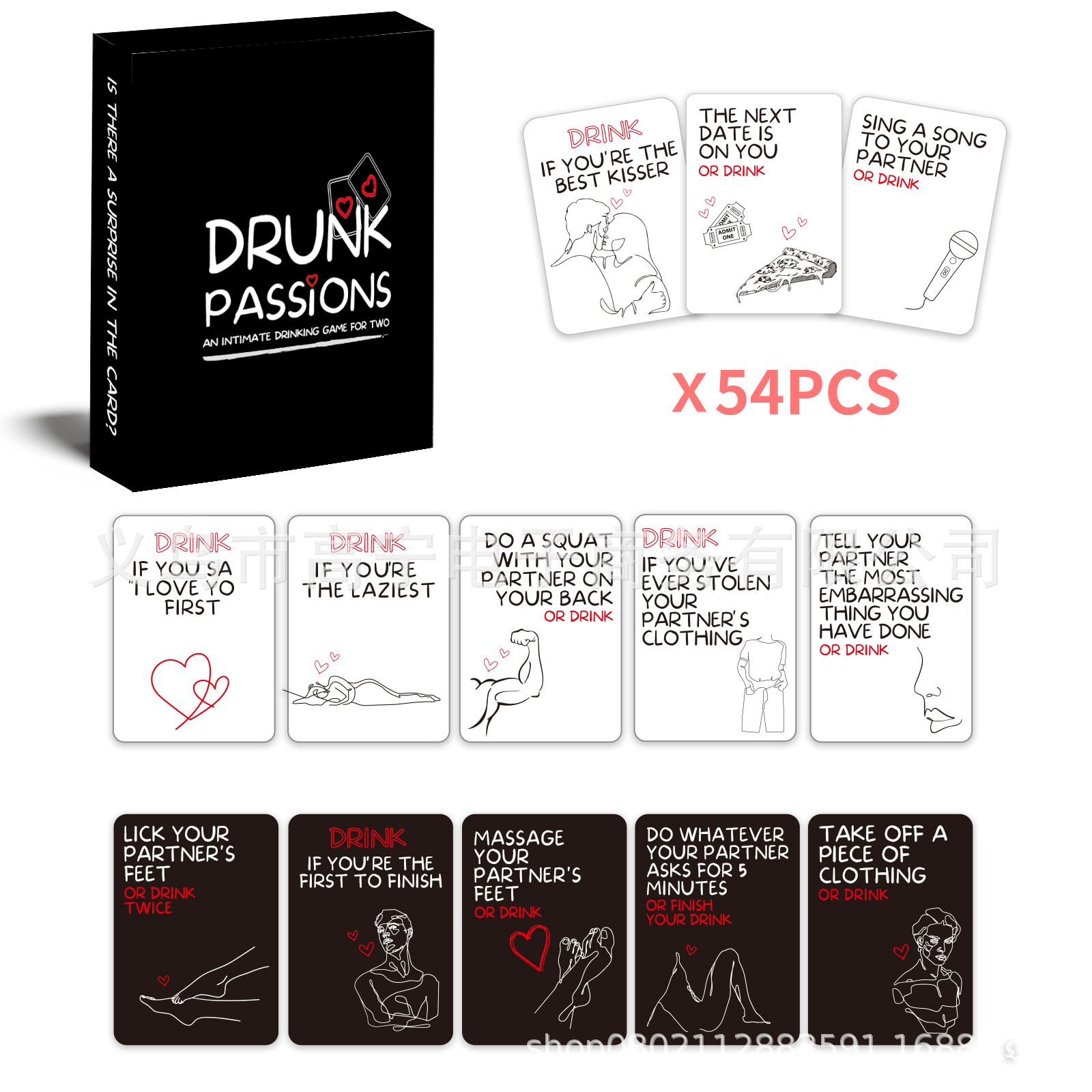 Drunk Passions Lovers Couples  - Board Game For Couple ulasan dan harga
