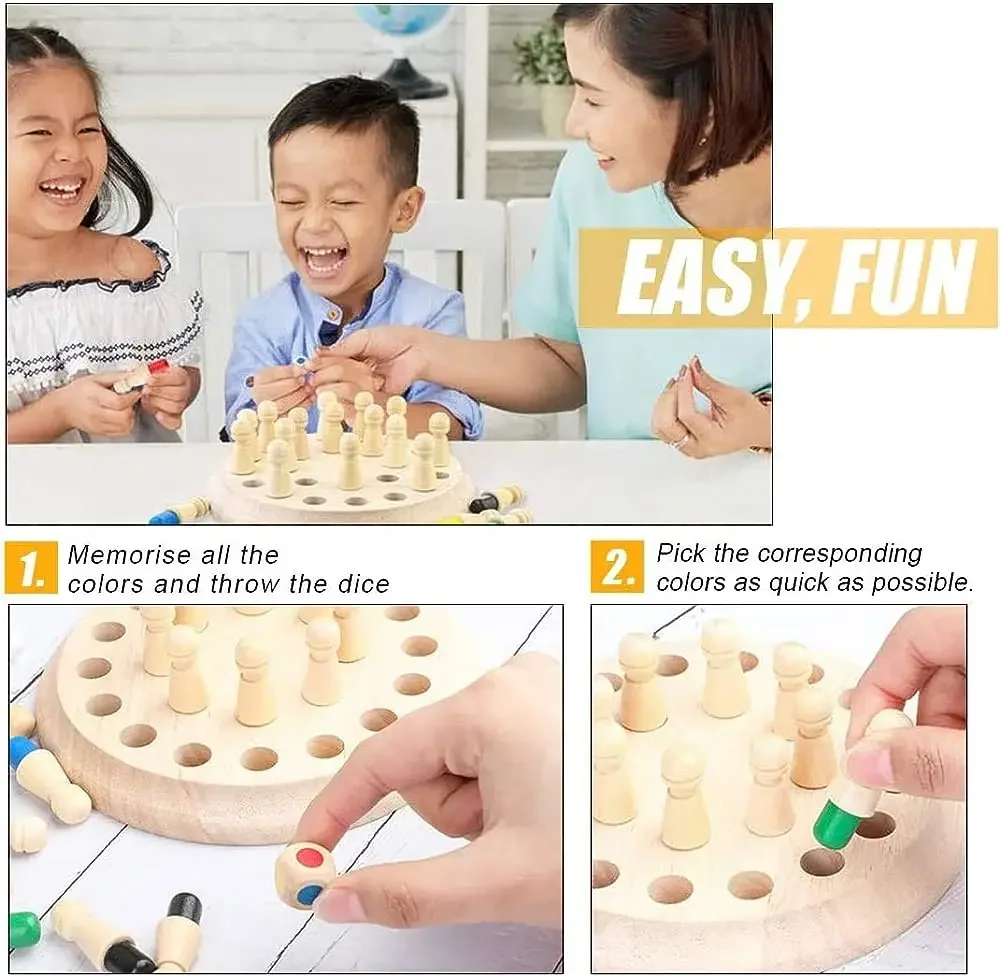1PC Wooden Memory Match Stick  - Board Game Life ulasan dan harga