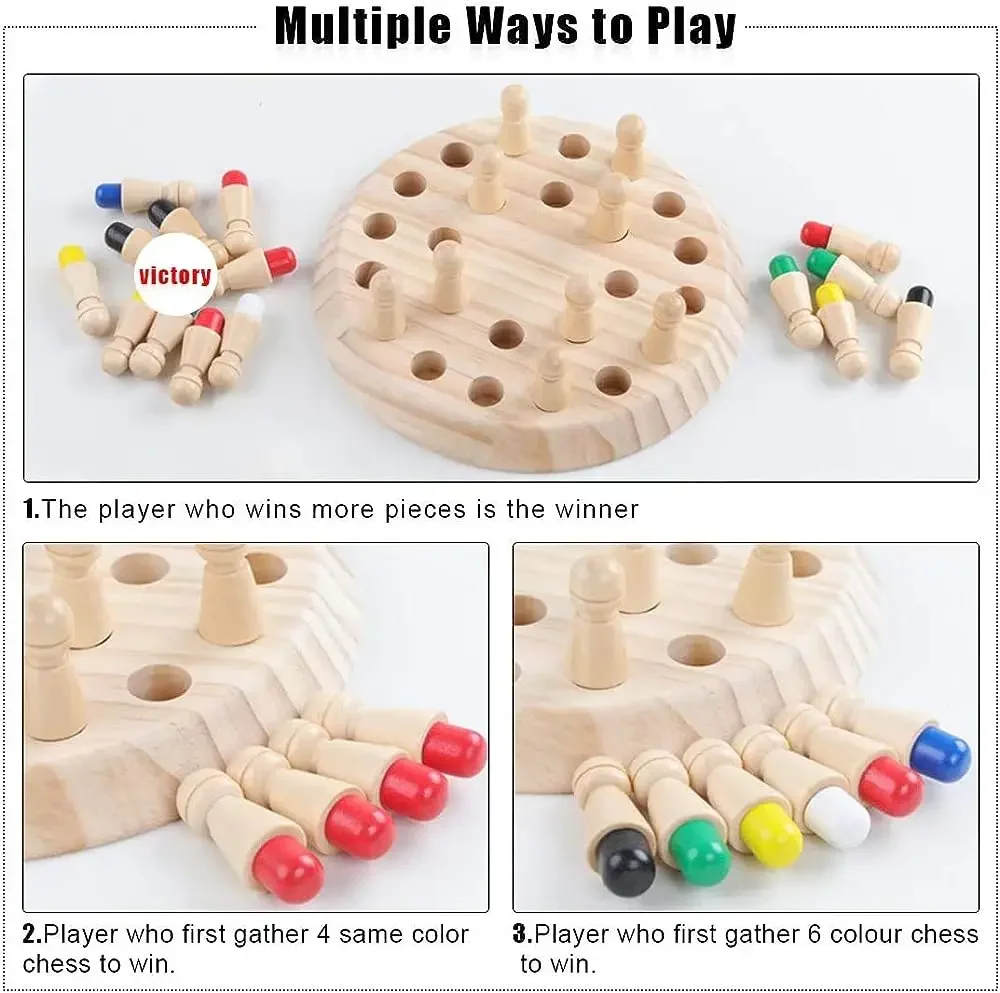 1PC Wooden Memory Match Stick  - Board Game Life ulasan dan harga