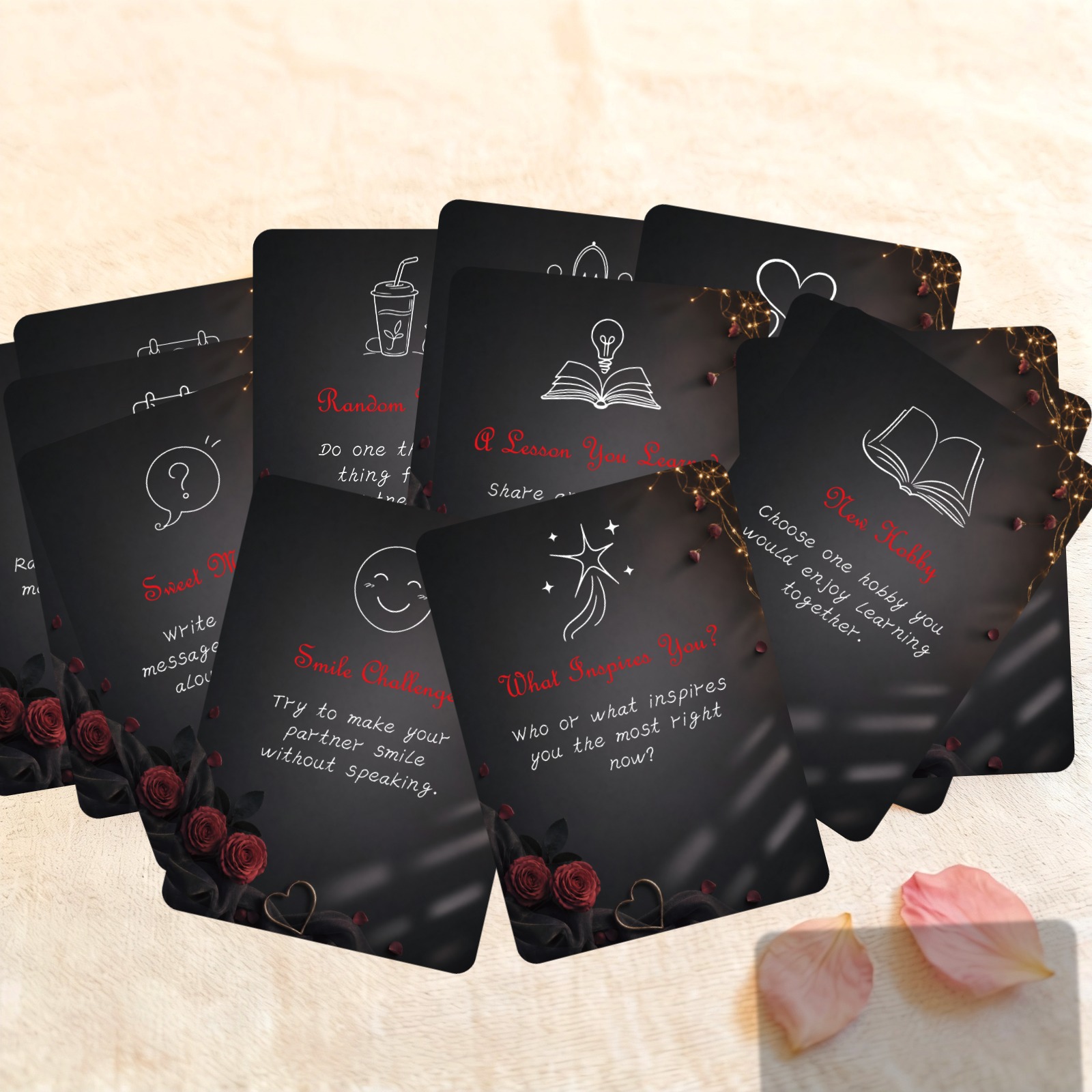 50Pcs Romantic Couple Challeng - Board Game For Couple ulasan dan harga