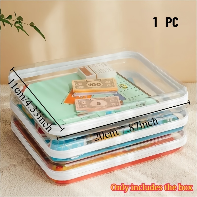 1pc Large Clear Hard Shell Sto - Board Game Review ulasan dan harga