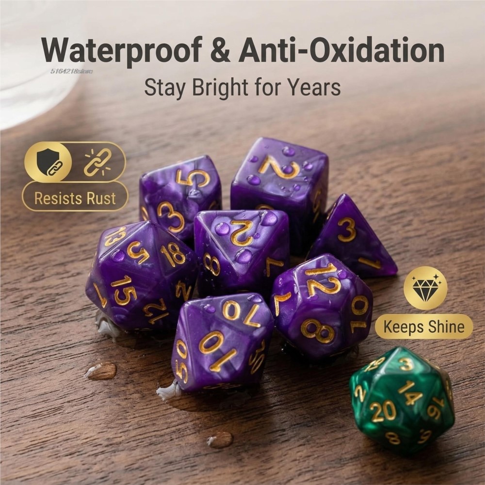7pcs Set Dice Board Games Roll - Board Game Verdant ulasan dan harga