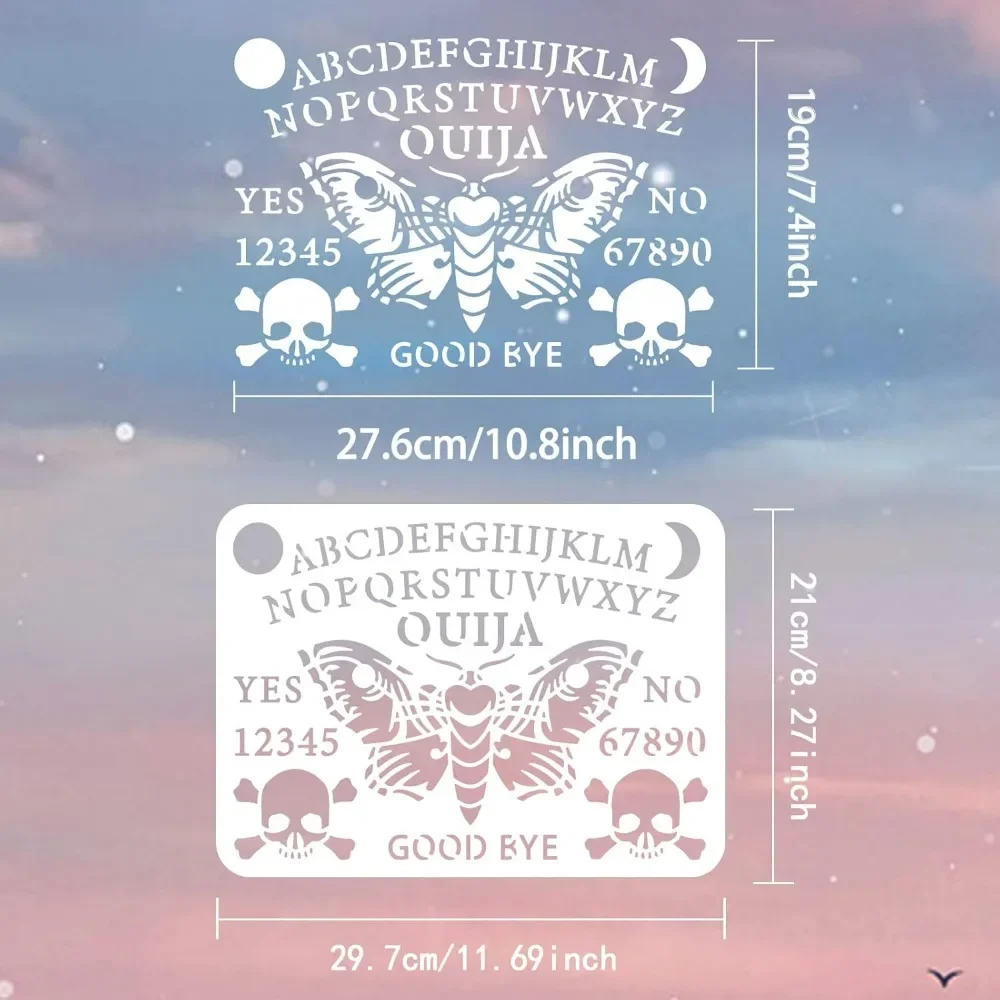 Ouija Board Stencil 8.3x11.7in - Board Game Template ulasan dan harga