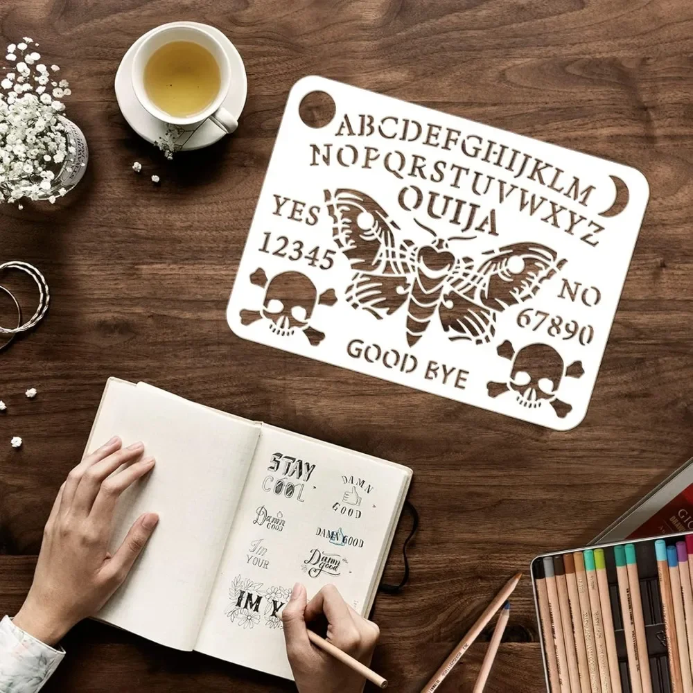 Ouija Board Stencil 8.3x11.7in - Board Game Template ulasan dan harga