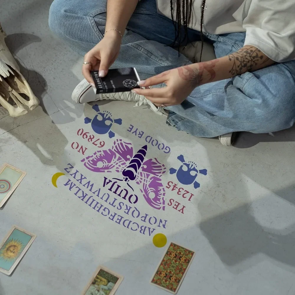 Ouija Board Stencil 8.3x11.7in - Board Game Template ulasan dan harga