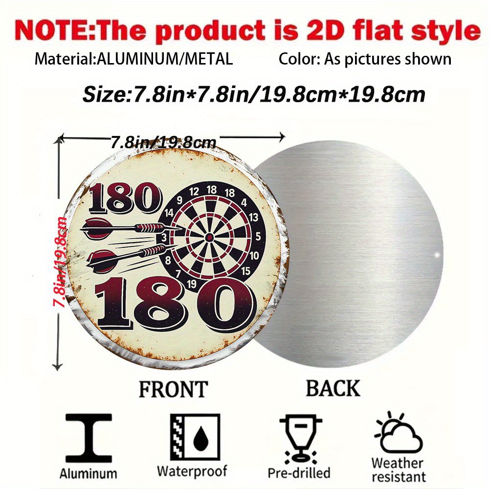 2D Flat, Dart Board Wall Decor - Board Game Template ulasan dan harga