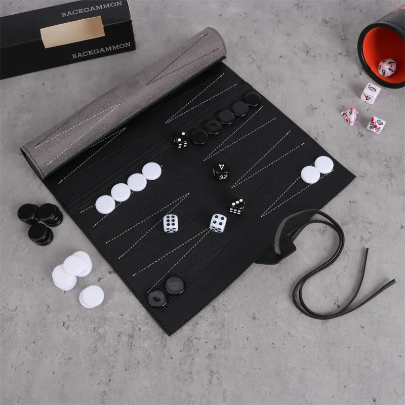 Roll Up Backgammon Sets Portab - Board Game Harvest ulasan dan harga