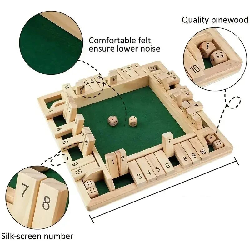 Deluxe Four Sided 10 Numbers S - Board Game Review ulasan dan harga