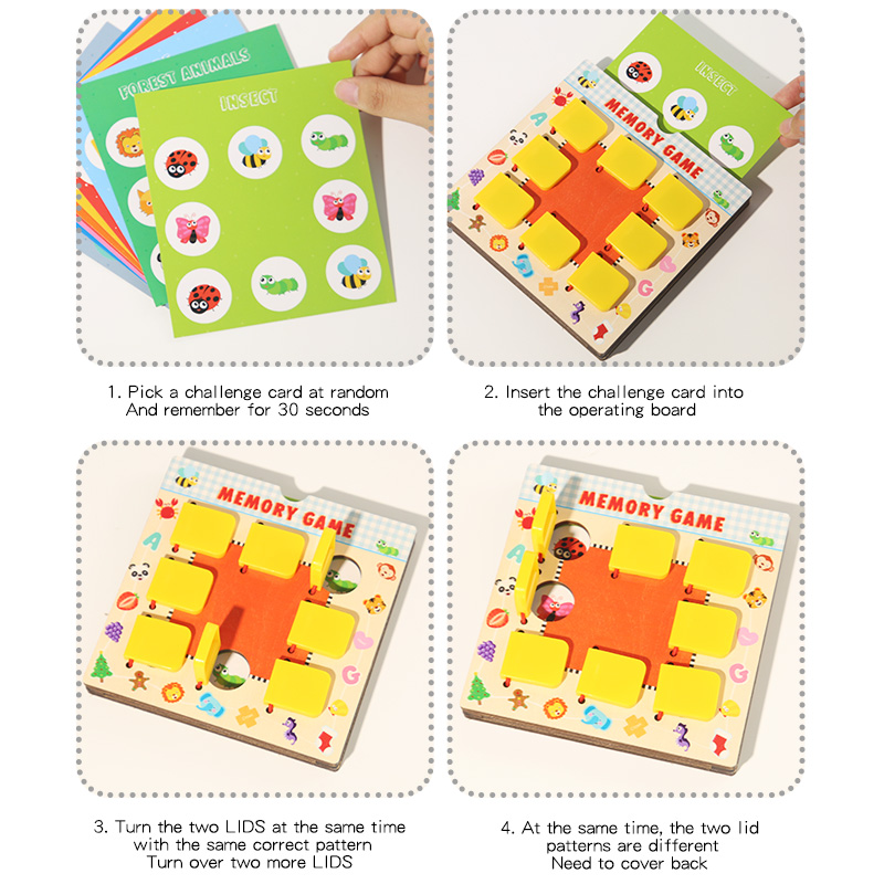 Wooden Memory Chess Toy For Ch - Board Game Life ulasan dan harga